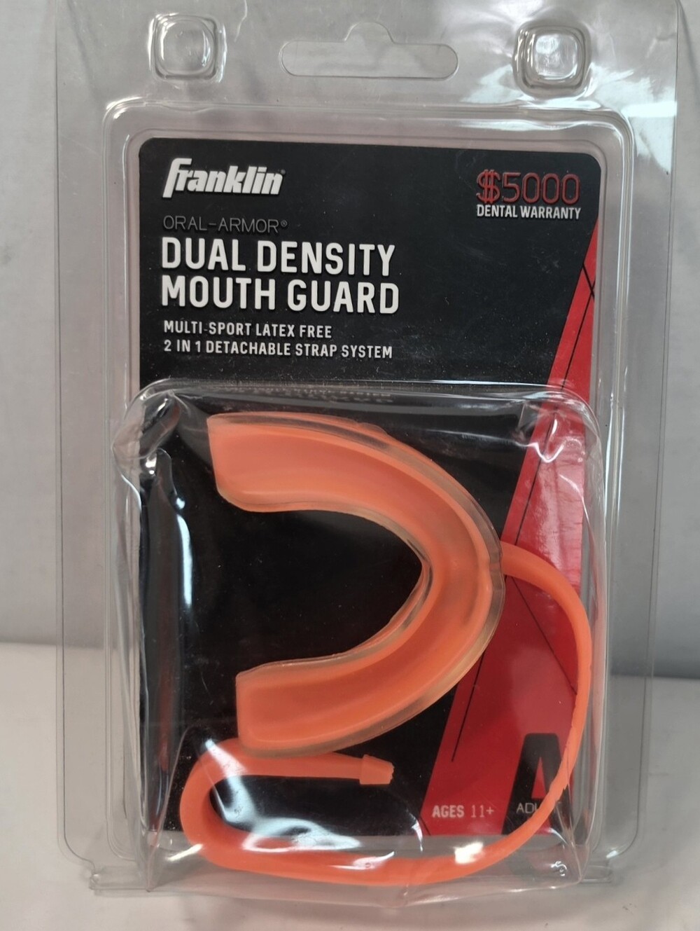 Franklin Oral Armour Dual Density Mouth Guard Muti-Sport Latex Free  (Sz. Adult)